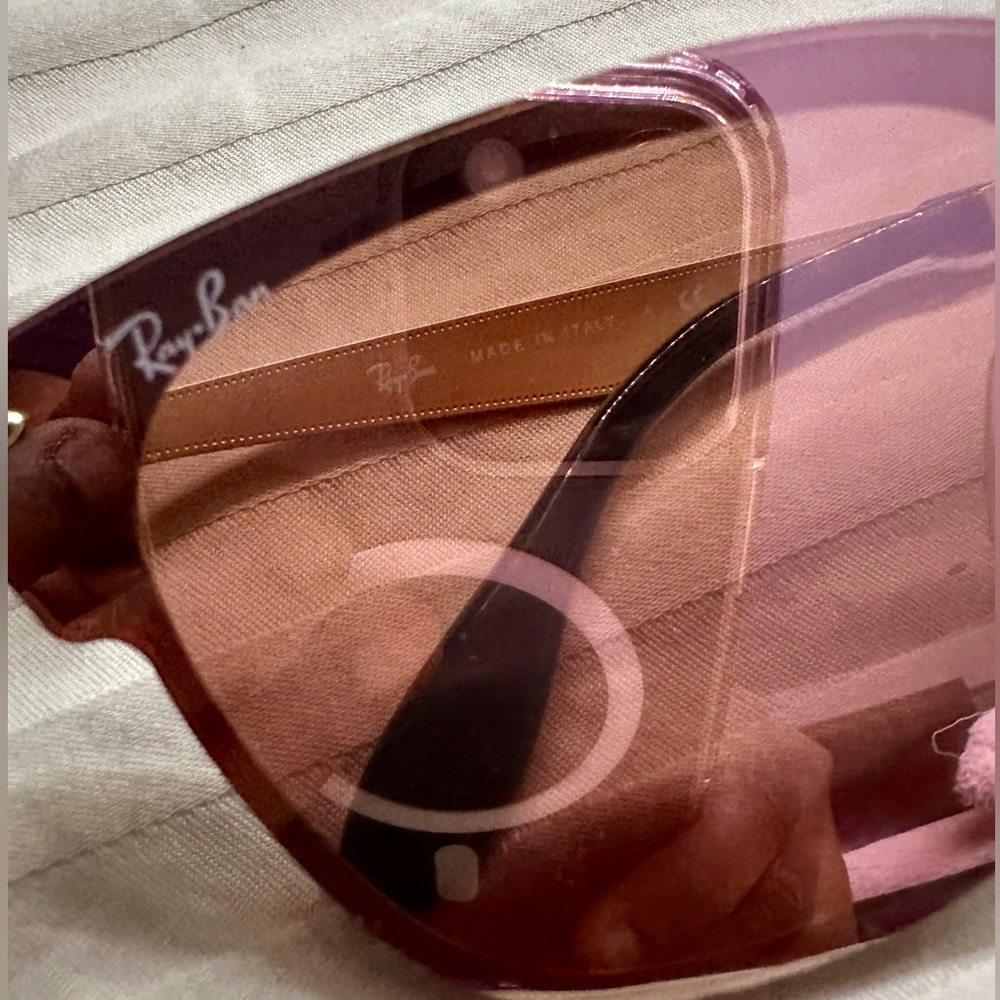 Authentic Ray-Ban Rose MIRROR Gold BLAZE CLUB MASTER Sunglasses‼️with CASE‼️ - Picture 4 of 8